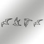 Wallity Zevahir Accesorio Decorativo de Pared de Metal Negro